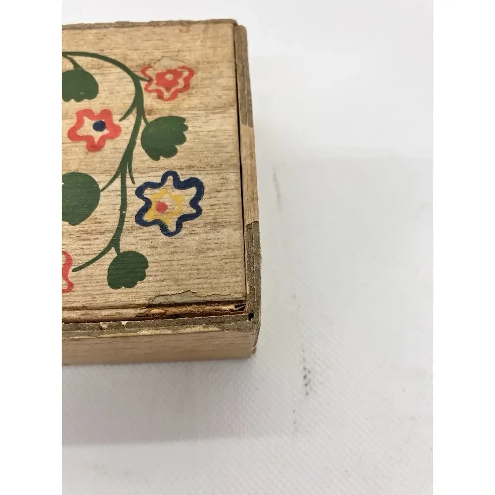 Old Spice Vanity Soap Cardboard Box Only Folkart Early American USA Made Vintage